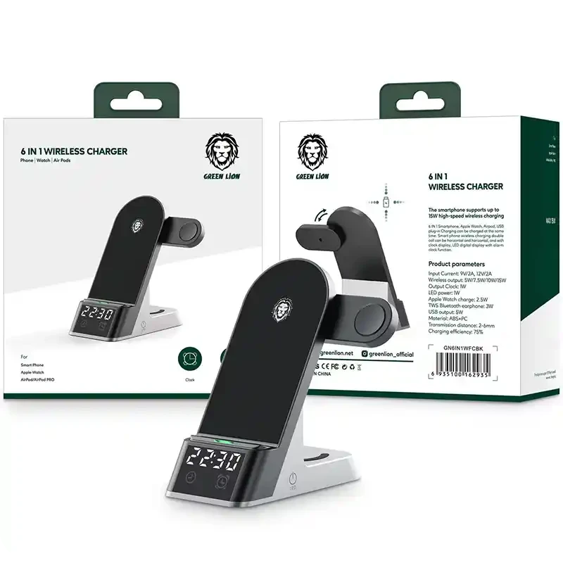 گجت 6 کاره وایرلس گرین لاین 6IN 1 GREEN LION